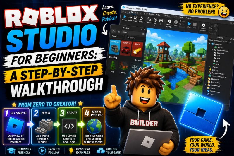 Roblox Studio for Beginners: A Step-by-Step Walkthrough
