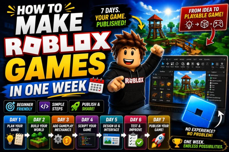 How to Make Roblox Games in One Week: A Realistic Beginner’s Roadmap