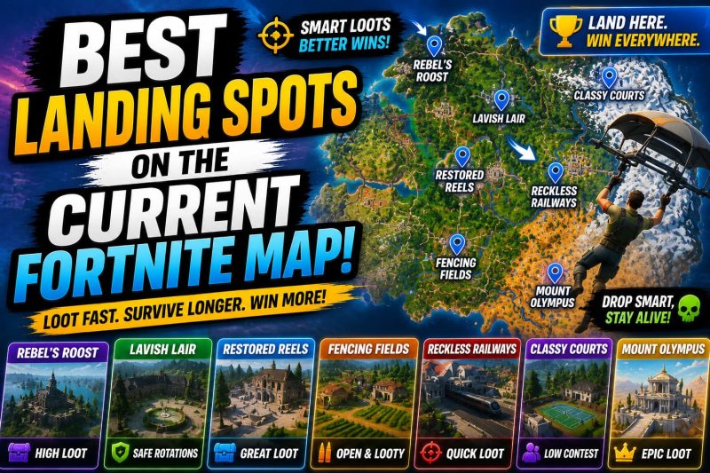 Best Landing Spots on the Current Fortnite Map: A Complete Drop Guide