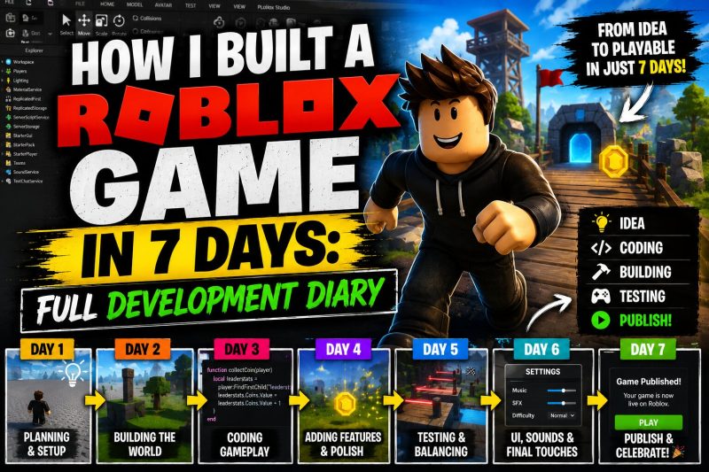 How I Built a Roblox Game in 7 Days: Full Development Diary