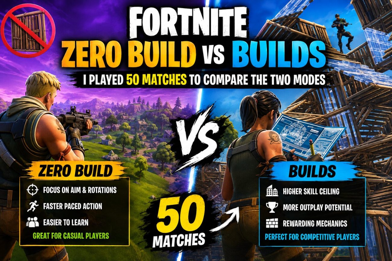 Fortnite Zero Build vs Builds