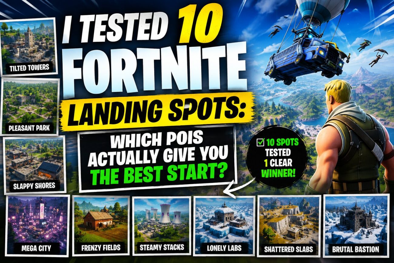 Tested 10 Fortnite Landing Spots